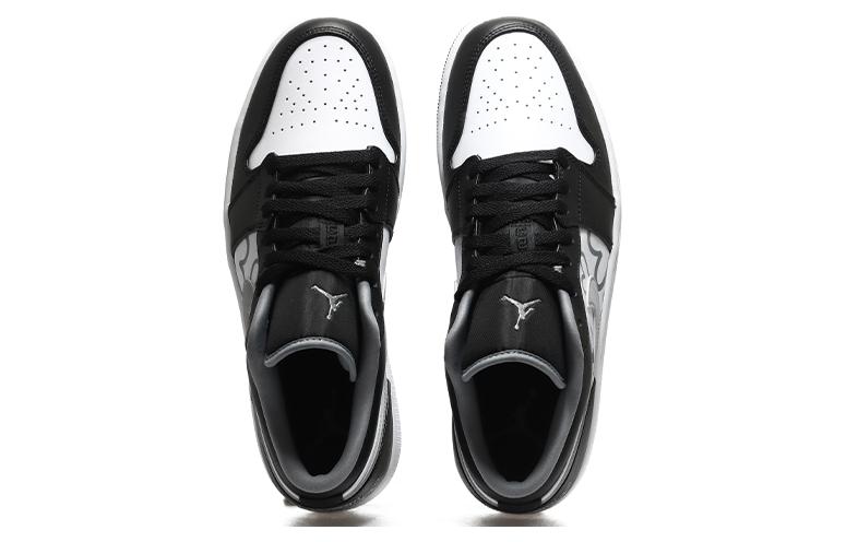 Shop [定制鞋款] Air Jordan 1 Low '影心' 553558-040(Team10-爱心黑白灰QD)