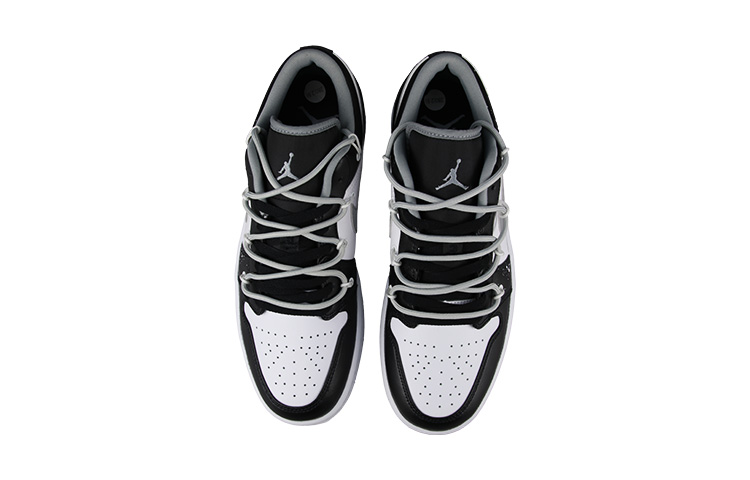 Shop [定制鞋款] Air Jordan 1 Low '影月解构黑白灰' 553558-040(Team58-AJ1月亮)