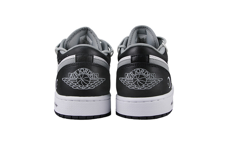 Purchase [定制鞋款] Air Jordan 1 Low '影月解构黑白灰' 553558-040(Team58-AJ1月亮)