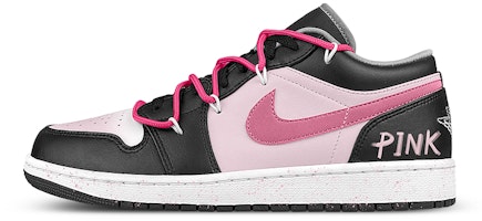 【訂製籃球鞋】Jordan Air Jordan 1 low 影子 潑墨 解構 低筒 復古籃球鞋 男女同款 黑白粉 Buy 【訂製籃球鞋】Jordan Air Jordan 1 low 影子 潑墨 解構 低筒 復古籃球鞋 男女同款 黑白粉