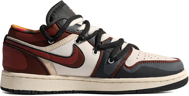 【訂製球鞋】 Jordan Air Jordan 1 特殊鞋盒 湘北10號 做舊 熱血 解構 簡約 低幫 復古籃球鞋 GS 紅黑 Order 【訂製球鞋】 Jordan Air Jordan 1 特殊鞋盒 湘北10號 做舊 熱血 解構 簡約 低幫 復古籃球鞋 GS 紅黑