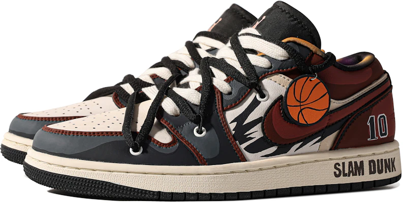 【訂製球鞋】 Jordan Air Jordan 1 特殊鞋盒 湘北10號 做舊 熱血 解構 簡約 低幫 復古籃球鞋 GS 紅黑 Lookbook 【訂製球鞋】 Jordan Air Jordan 1 特殊鞋盒 湘北10號 做舊 熱血 解構 簡約 低幫 復古籃球鞋 GS 紅黑