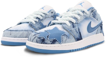 에어 조던 1 로우 '데님 별' (커스텀) DM8947-100(Team37-女款简约牛仔) Lookbook 에어 조던 1 로우 '데님 별' (커스텀) DM8947-100(Team37-女款简约牛仔)