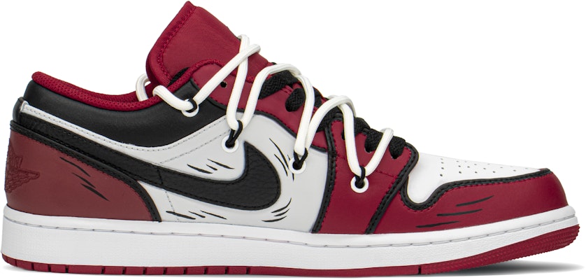 에어 조던 1 로우 '슬램덩크 블랙 레드 화이트' 커스텀 553558-163(TeamA-AJ男女灌篮高手) Order 에어 조던 1 로우 '슬램덩크 블랙 레드 화이트' 커스텀 553558-163(TeamA-AJ男女灌篮高手)