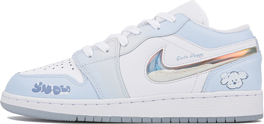 에어 조던 1 로우 '눈꽃 강아지' (커스텀 슈즈) FQ9112-100(Team4-女款冰雪小狗) Buy 에어 조던 1 로우 '눈꽃 강아지' (커스텀 슈즈) FQ9112-100(Team4-女款冰雪小狗)