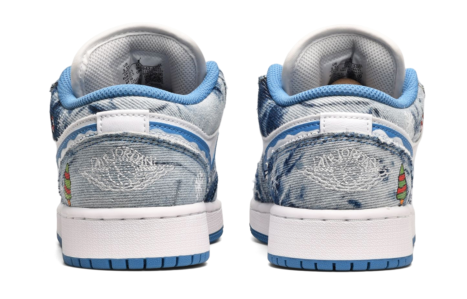 Purchase カスタムAJ1 Low「雪夜デニム落書き」 DM8947-100(TeamE-女款雪夜蓝白)