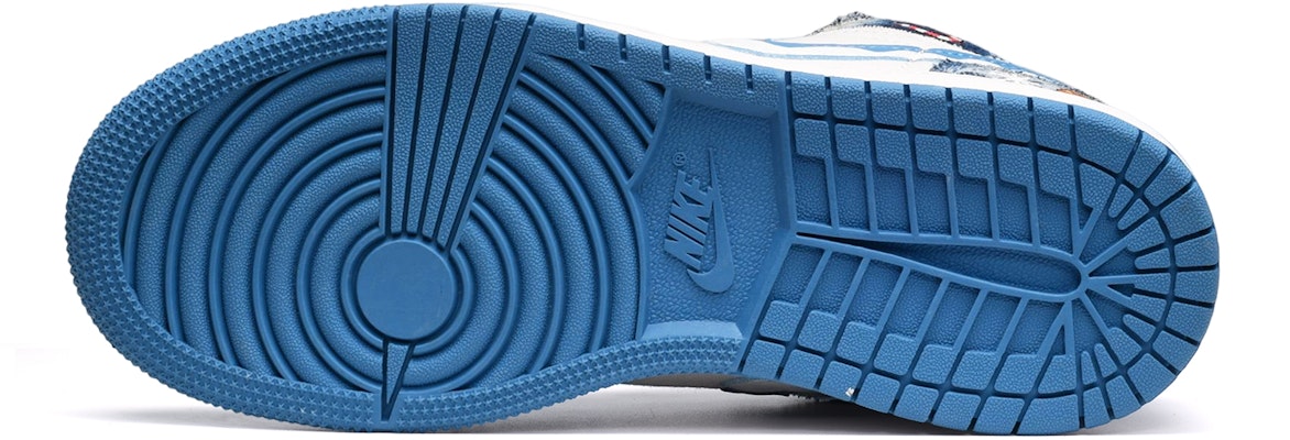 カスタムAJ1 Low「雪夜デニム落書き」 DM8947-100(TeamE-女款雪夜蓝白) Details for カスタムAJ1 Low「雪夜デニム落書き」 DM8947-100(TeamE-女款雪夜蓝白)