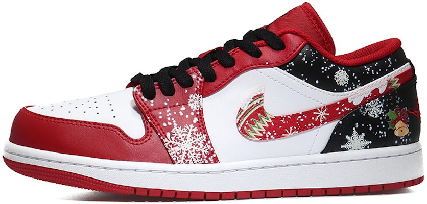 カスタムAJ1 Low "スノーフレーク" 553558-163(Team10-等雪落男红白黑QD) Buy カスタムAJ1 Low "スノーフレーク" 553558-163(Team10-等雪落男红白黑QD)