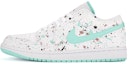 Buy 【定制鞋】Air Jordan 1 Low '斑点薄荷绿' 553560-130(Team18-AJ1女款蒂凡尼绿泼墨)