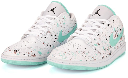 【定制鞋】Air Jordan 1 Low '斑点薄荷绿' 553560-130(Team18-AJ1女款蒂凡尼绿泼墨) Lookbook 【定制鞋】Air Jordan 1 Low '斑点薄荷绿' 553560-130(Team18-AJ1女款蒂凡尼绿泼墨)
