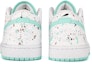 Shop 【定制鞋】Air Jordan 1 Low '斑点薄荷绿' 553560-130(Team18-AJ1女款蒂凡尼绿泼墨)