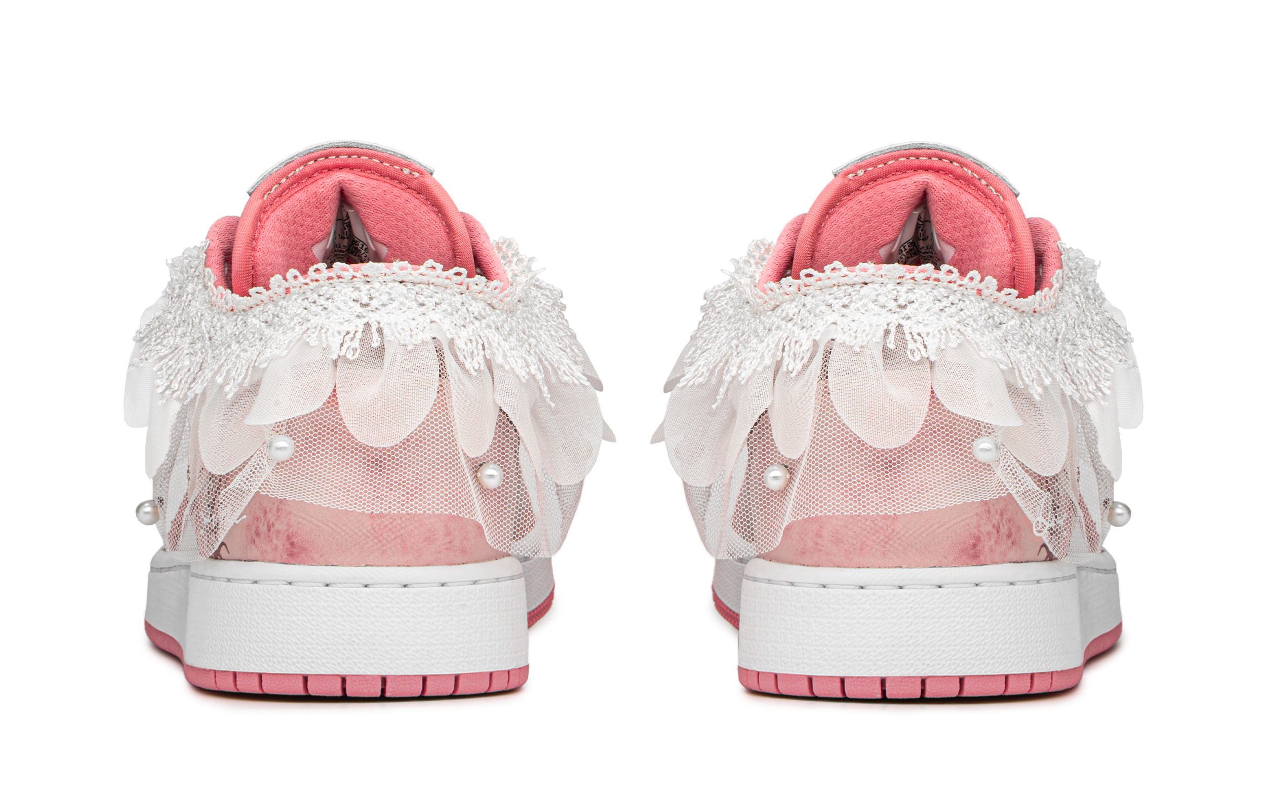 Shop 【カスタムシューズ】エアジョーダン1 ロー「スピリットガール ピンク ホワイト」 553560-616(TeamA-精灵少女)