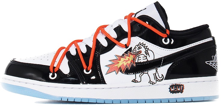 custom-shoes-air-jordan-1-low-spitfire-monster-patent-leather