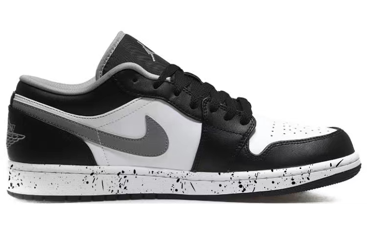 Order [Zapatillas Personalizadas] Air Jordan 1 Low 'Splatter Panda Shadow' 553558-040(Team56-泼墨熊猫)