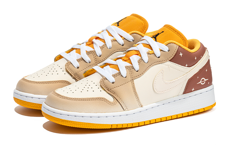 Shop [カスタムシューズ] エアジョーダン1 ロー 'スターダストグラフィティ' 553560-701(Team22-女渐变棕红色A-BOX)