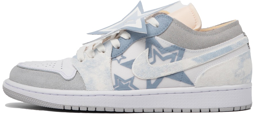 【定製球鞋】 Jordan Air Jordan 1 Low 達芬奇定製 星落 牛仔 簡約 扎染 低幫 復古籃球鞋 男款 灰藍 Buy 【定製球鞋】 Jordan Air Jordan 1 Low 達芬奇定製 星落 牛仔 簡約 扎染 低幫 復古籃球鞋 男款 灰藍