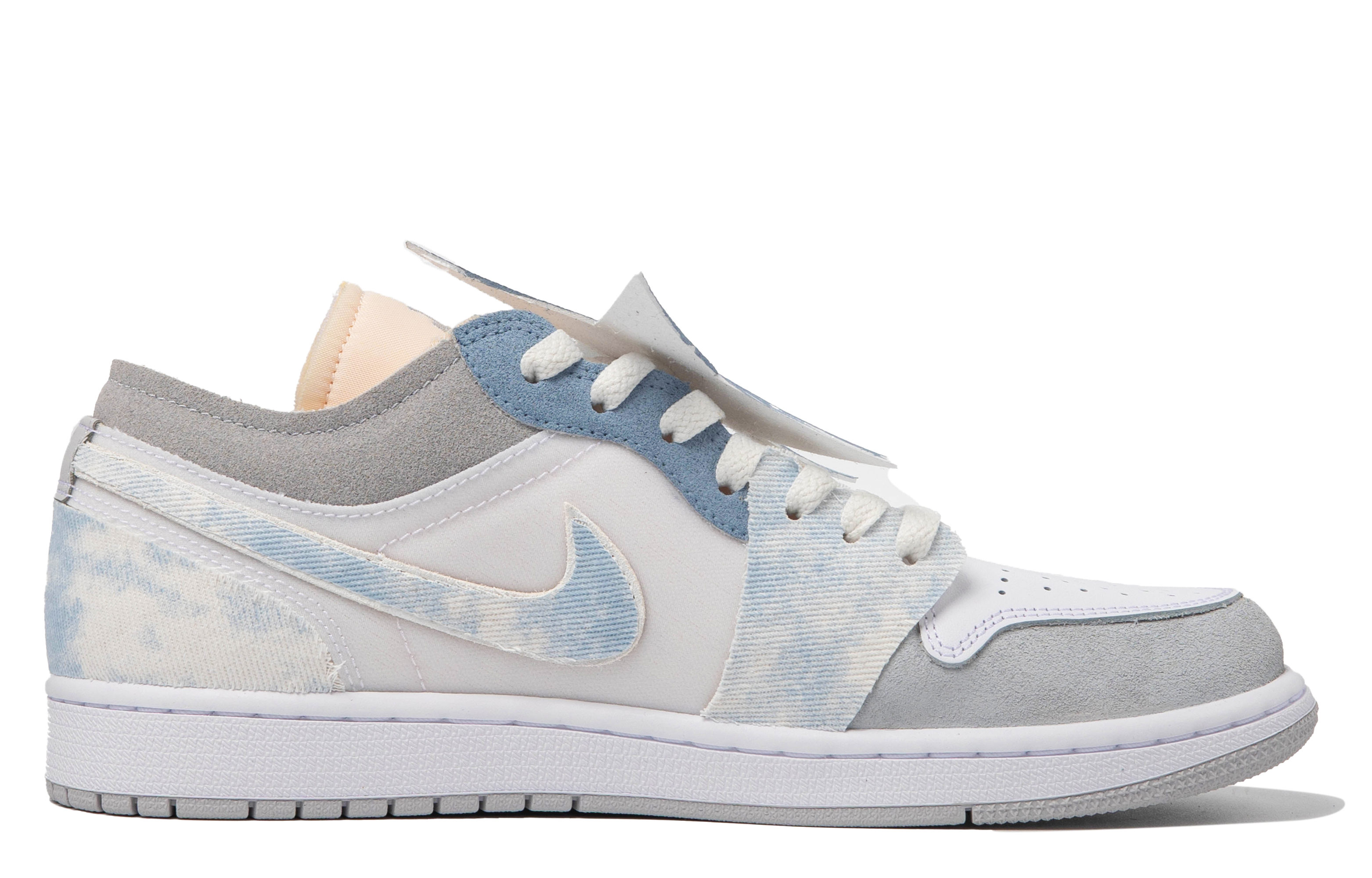 Order [Sepatu Custom] Air Jordan 1 Low 'Starfall Denim Abu-Biru' DN1635-100(TeamM-男款星落S-BOX)