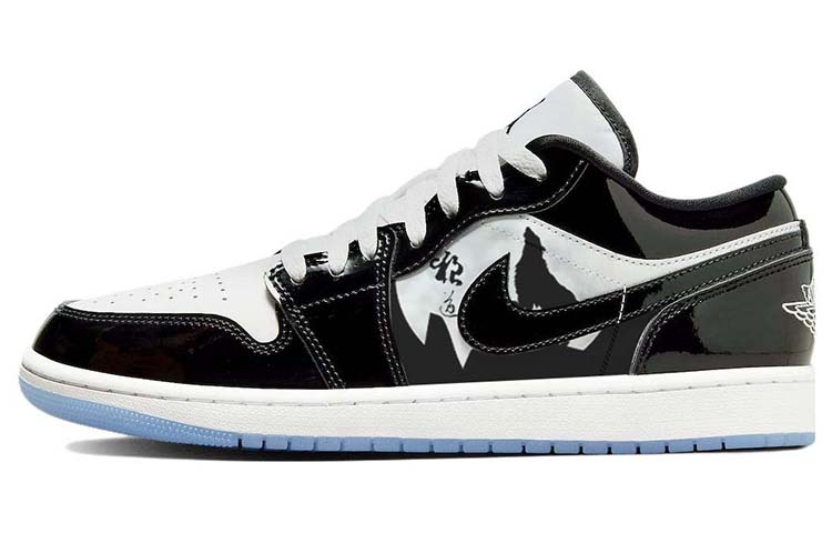 Buy [Kasut Kustom] Air Jordan 1 Low 'Langit Berbintang - Totem Serigala' DV1309-100(Team56-狼山图腾)