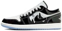 Buy 【訂製球鞋】 Jordan Air Jordan 1 星空月色 狼山圖騰 狼道精神 漆皮減震耐磨 低筒 復古籃球鞋 男款 白黑