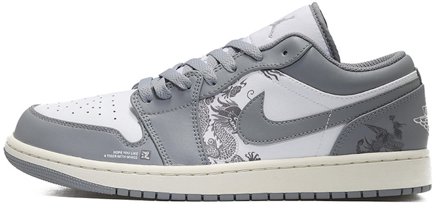 커스텀 에어 조던 1 로우 '스텔스&화이트 - 청룡&봉황' 553558-053(Team10-涅槃重生男灰白QD) Buy 커스텀 에어 조던 1 로우 '스텔스&화이트 - 청룡&봉황' 553558-053(Team10-涅槃重生男灰白QD)