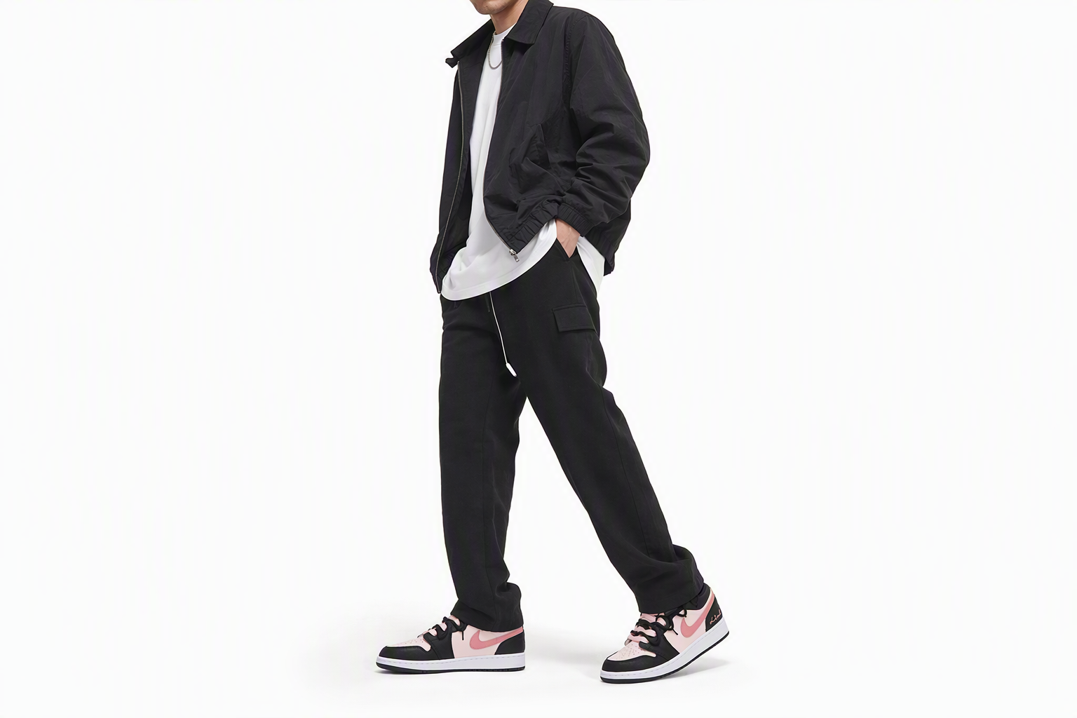 Order [Custom Schuhe] Air Jordan 1 Low ''Erdbeere Schwarz-Rosa'' DX4374-008(Team拾伍-黑粉SBOX)