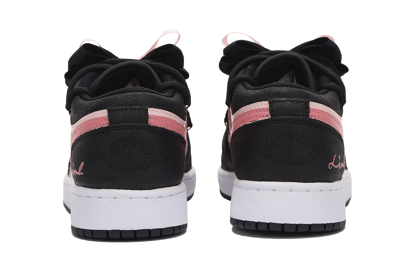 Details for [Custom Schuhe] Air Jordan 1 Low ''Erdbeere Schwarz-Rosa'' DX4374-008(Team拾伍-黑粉SBOX)