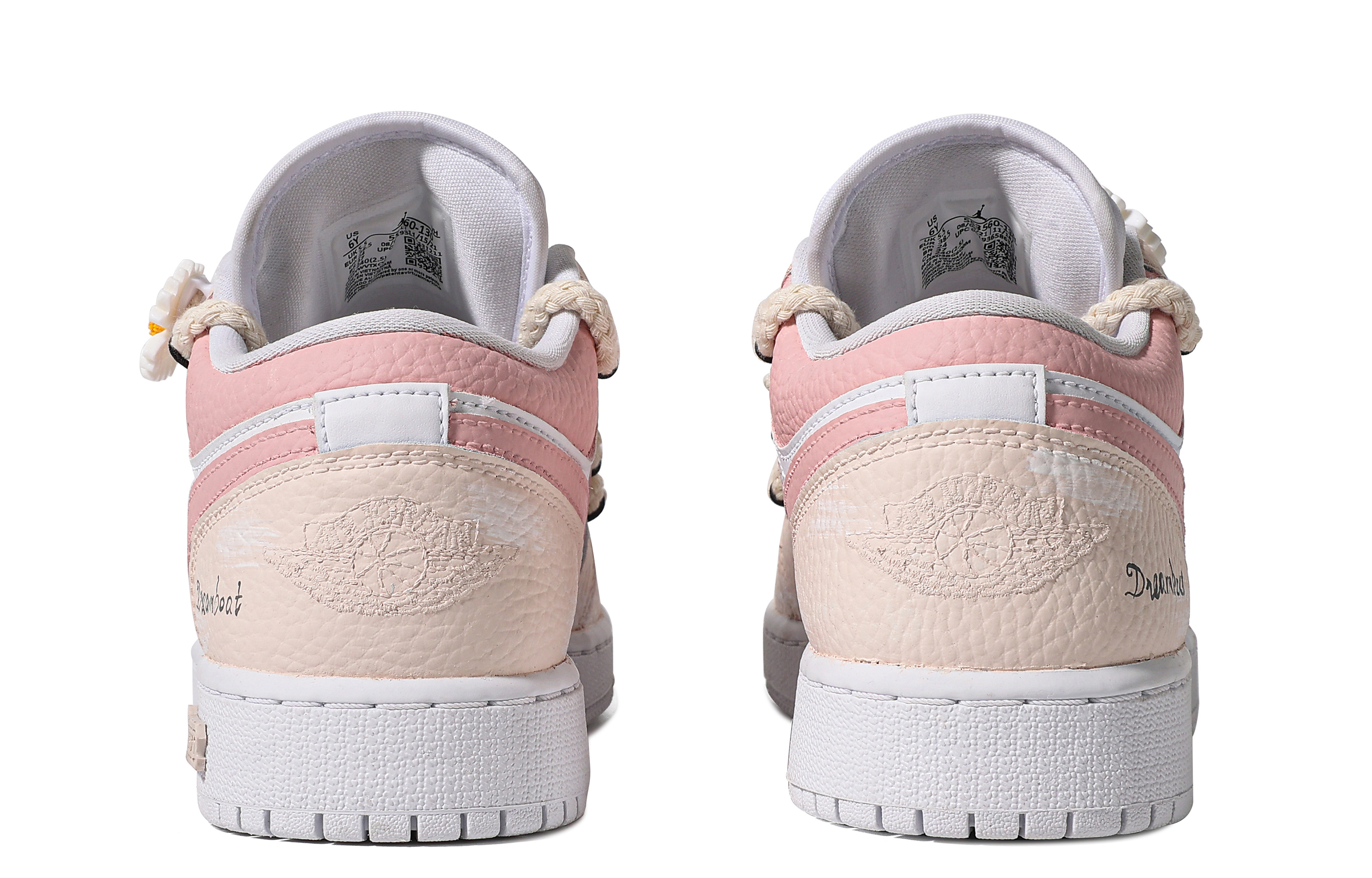 Purchase [Kasut Custom] Air Jordan 1 Low 'Summer Daisy' 553560-130(TeamM-女款夏日雏菊-S-BOX)