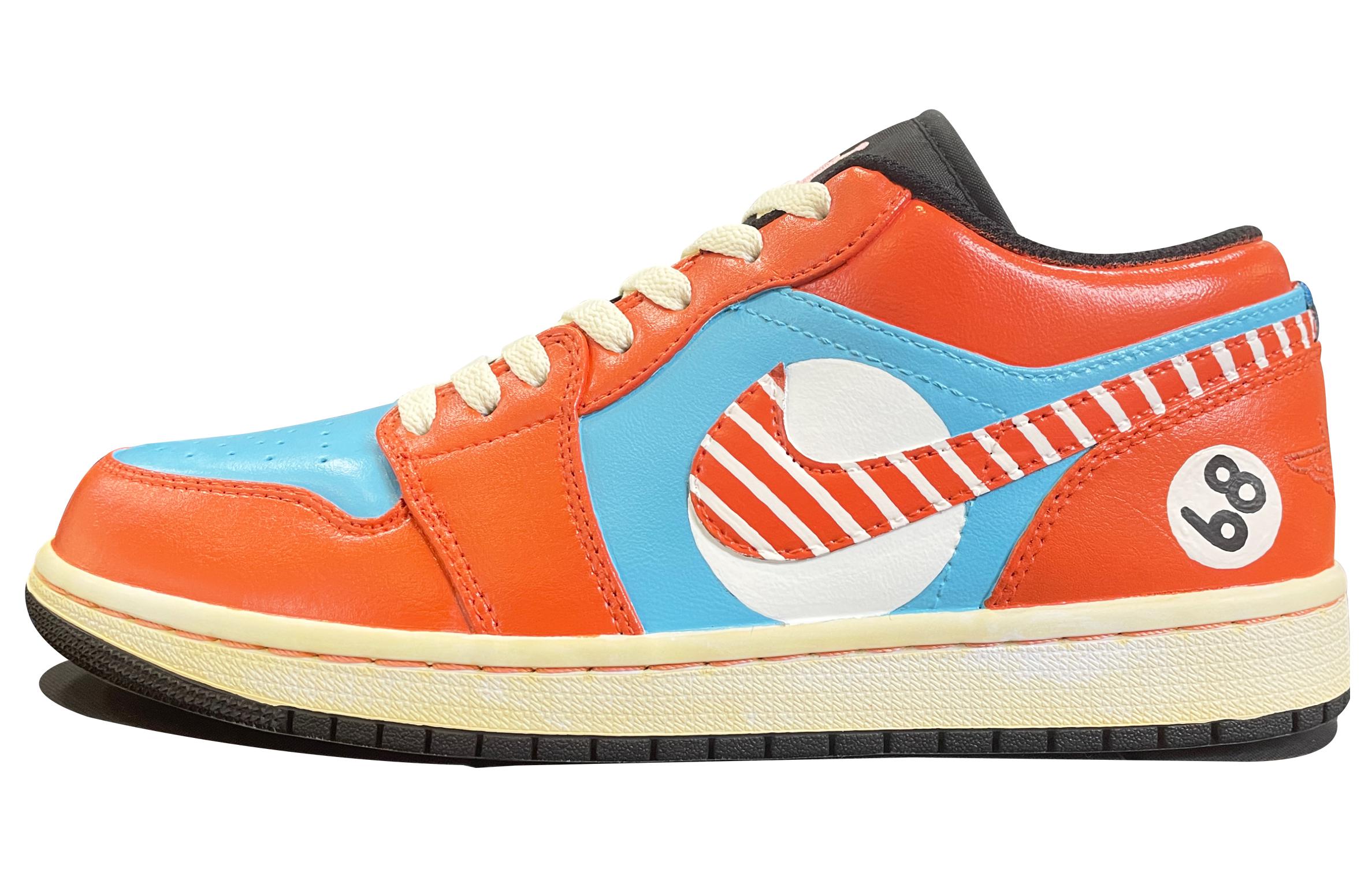[Custom Shoes] Air Jordan 1 Low 'Summer Gulf Racing Graffiti'