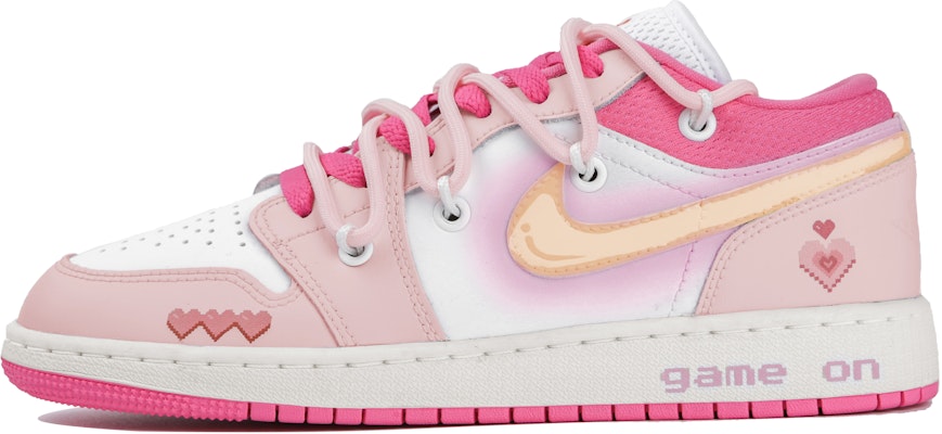 【定製籃球鞋】Jordan Air Jordan 1 低筒 濃情蜜意 夏日小分隊 甜美姐 原宿復古籃球鞋 GS 粉 Buy 【定製籃球鞋】Jordan Air Jordan 1 低筒 濃情蜜意 夏日小分隊 甜美姐 原宿復古籃球鞋 GS 粉