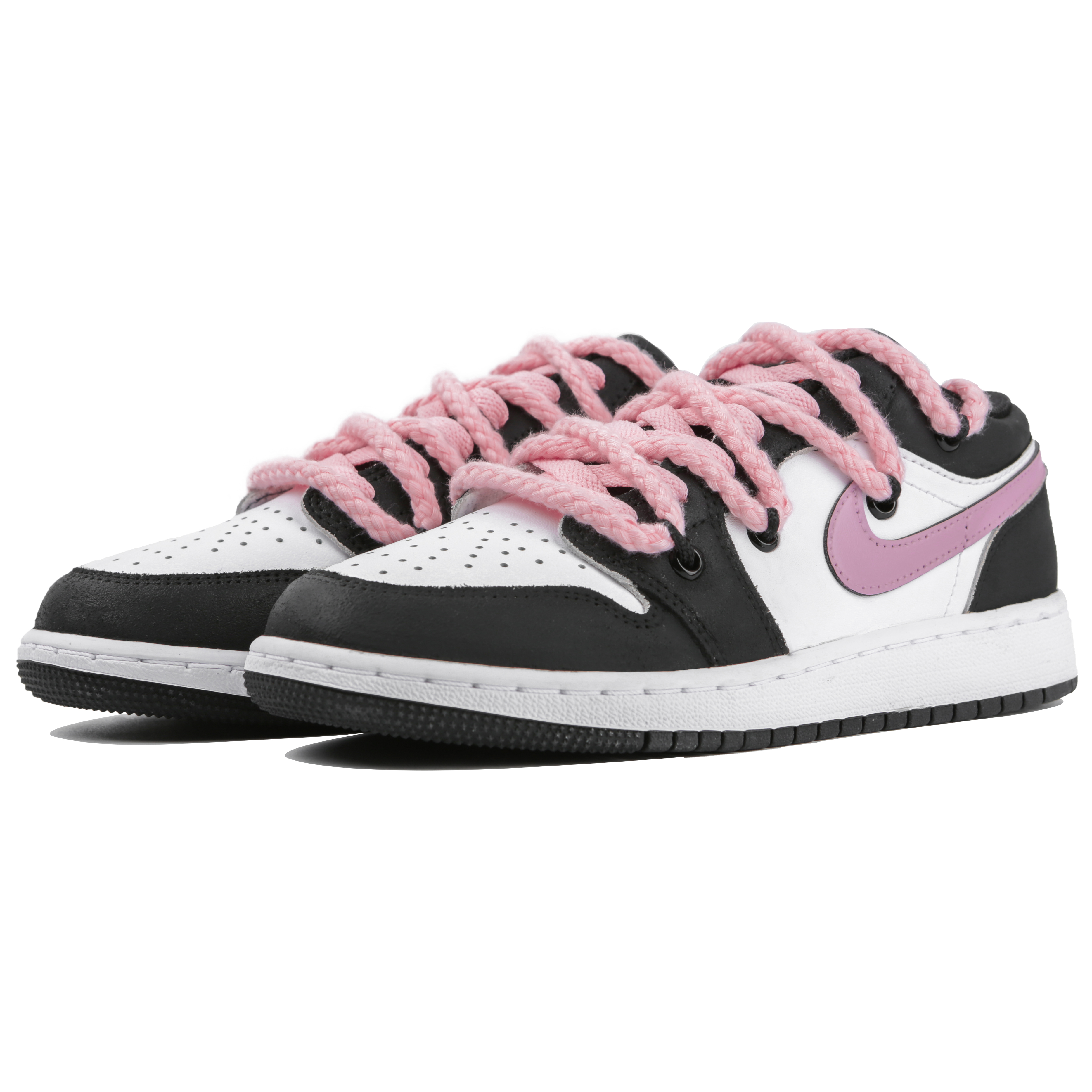 Lookbook [定制鞋] Air Jordan 1 Low '夏季小队粉黑' DX4374-008(Team4-女款粉黛佳人)