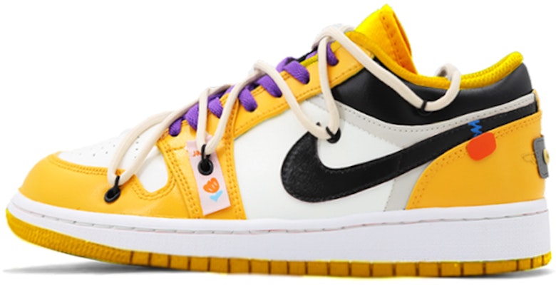 커스텀 에어 조던 1 로우 '택시' 553560-701(TeamK-白橙湖人S-BOX) Order 커스텀 에어 조던 1 로우 '택시' 553560-701(TeamK-白橙湖人S-BOX)