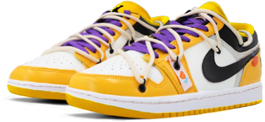 커스텀 에어 조던 1 로우 '택시' 553560-701(TeamK-白橙湖人S-BOX) Shop 커스텀 에어 조던 1 로우 '택시' 553560-701(TeamK-白橙湖人S-BOX)