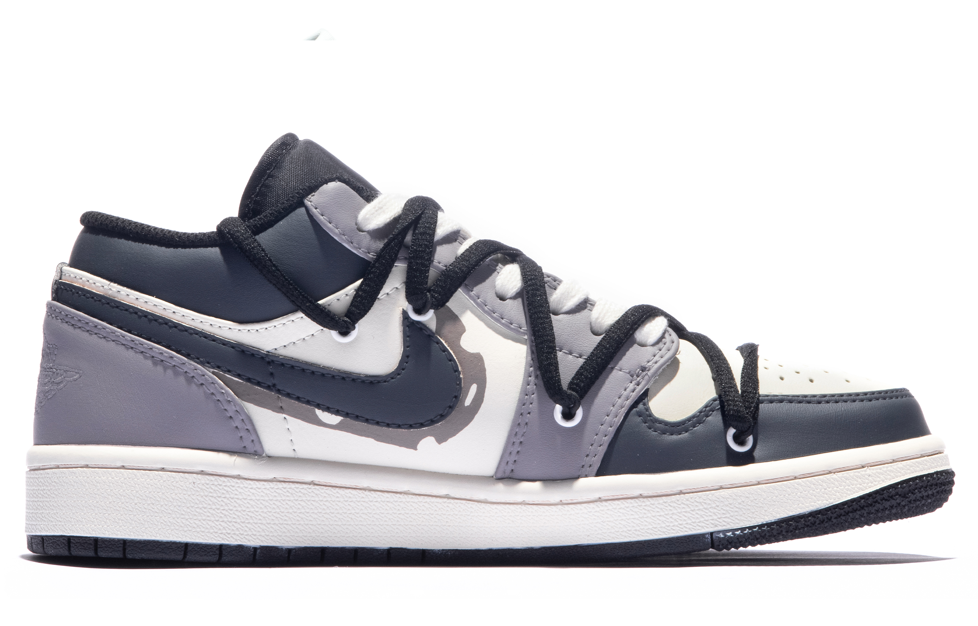 Lookbook 【定制球鞋】Jordan Air Jordan 1 Low 特殊鞋盒 月色 情人節 復古 做舊 低幫 復古籃球鞋 男款 黑灰米