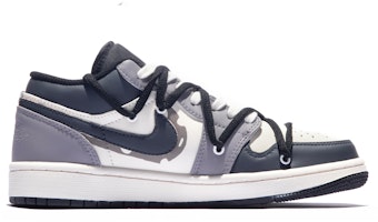 【定制球鞋】Jordan Air Jordan 1 Low 特殊鞋盒 月色 情人節 復古 做舊 低幫 復古籃球鞋 男款 黑灰米 Lookbook 【定制球鞋】Jordan Air Jordan 1 Low 特殊鞋盒 月色 情人節 復古 做舊 低幫 復古籃球鞋 男款 黑灰米