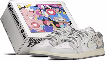 에어 조던 1 로우 '발렌타인 그레이 화이트' (커스텀) 553560-053(TeamA-AJ恋语S-BOX) Buy 에어 조던 1 로우 '발렌타인 그레이 화이트' (커스텀) 553560-053(TeamA-AJ恋语S-BOX)