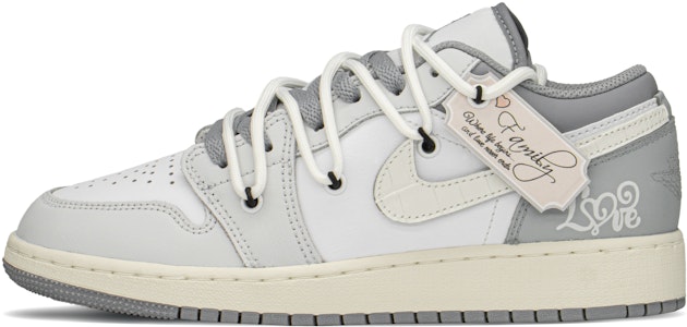 에어 조던 1 로우 '발렌타인 그레이 화이트' (커스텀) 553560-053(TeamA-AJ恋语S-BOX) Order 에어 조던 1 로우 '발렌타인 그레이 화이트' (커스텀) 553560-053(TeamA-AJ恋语S-BOX)