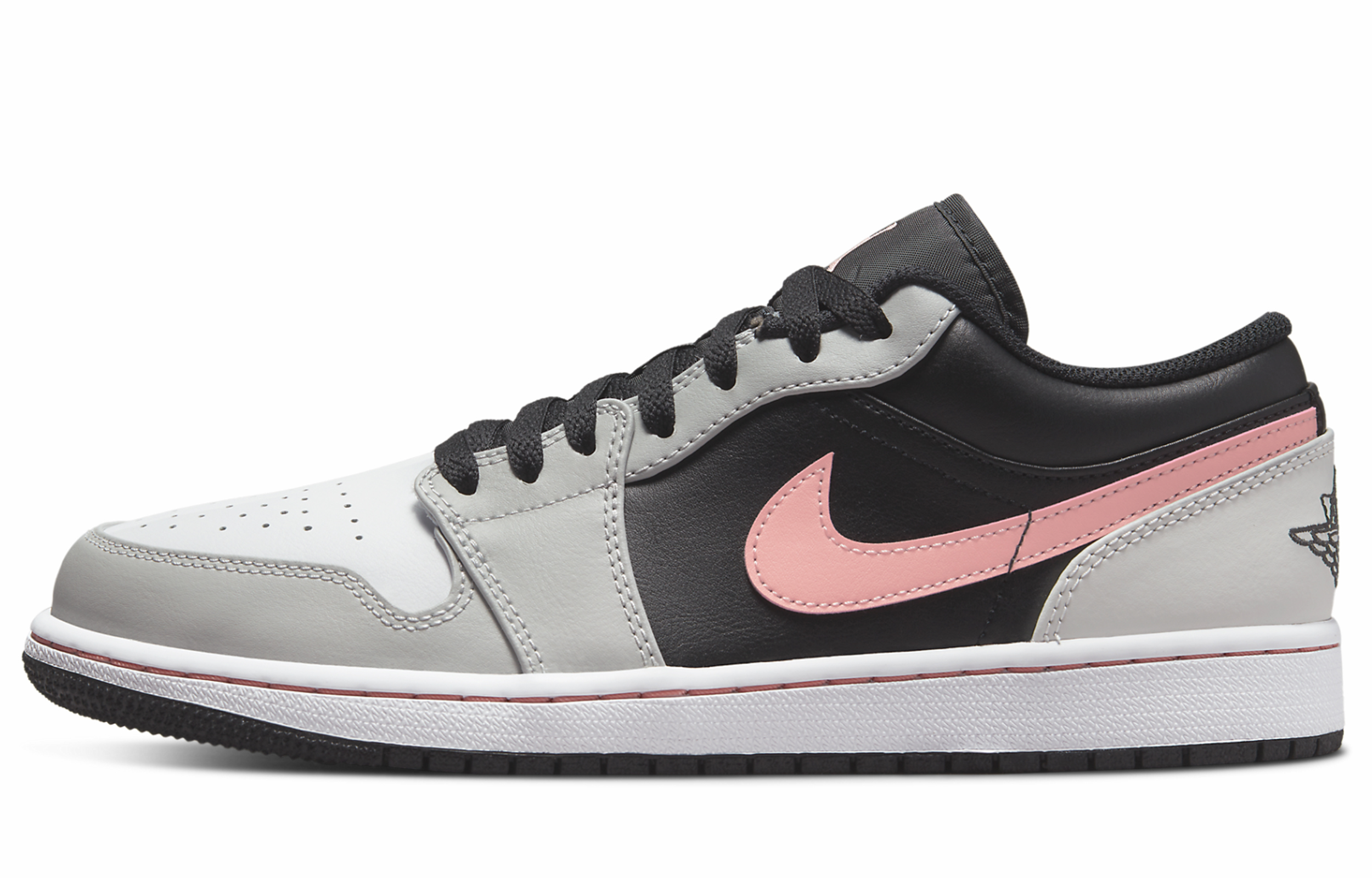 Cheap [定制鞋款] Air Jordan 1 Low '情人节灰色' 553558-062(TeamA-AJ高级机械男S-BOX)