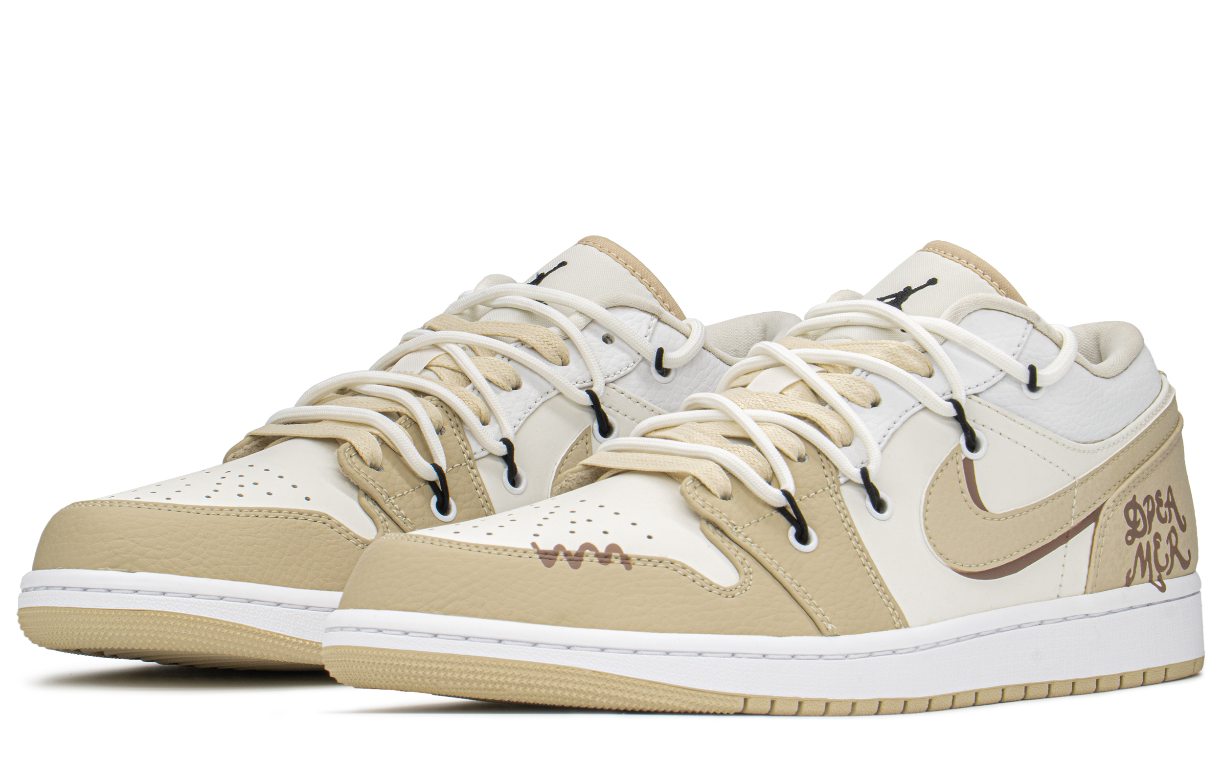 [Custom Shoes] Jordan 1 Low 'Valentine's Day Khaki' 圖 4