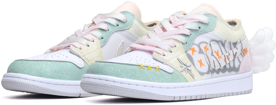 에어 조던 1 로우 '발렌타인 마카롱' (핑크/옐로우/화이트) DN1635-100(TeamE-男款天使翅膀粉黄白BOX) Lookbook 에어 조던 1 로우 '발렌타인 마카롱' (핑크/옐로우/화이트) DN1635-100(TeamE-男款天使翅膀粉黄白BOX)