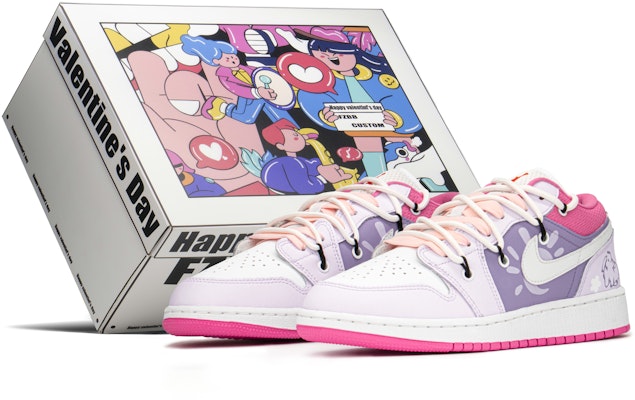에어 조던 1 로우 '발렌타인 핑크퍼플' (커스텀) DR9498-168(TeamA-AJ女粉兔子S-BOX) Buy 에어 조던 1 로우 '발렌타인 핑크퍼플' (커스텀) DR9498-168(TeamA-AJ女粉兔子S-BOX)