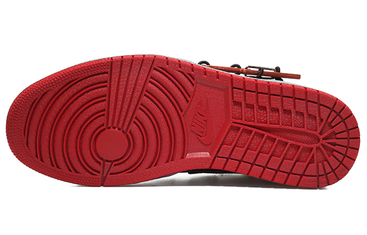 Details for [Zapatillas Personalizadas] Air Jordan 1 Low 'Varsity Red Cyberpunk' 553558-606(Team10-闪电钩男红黑)