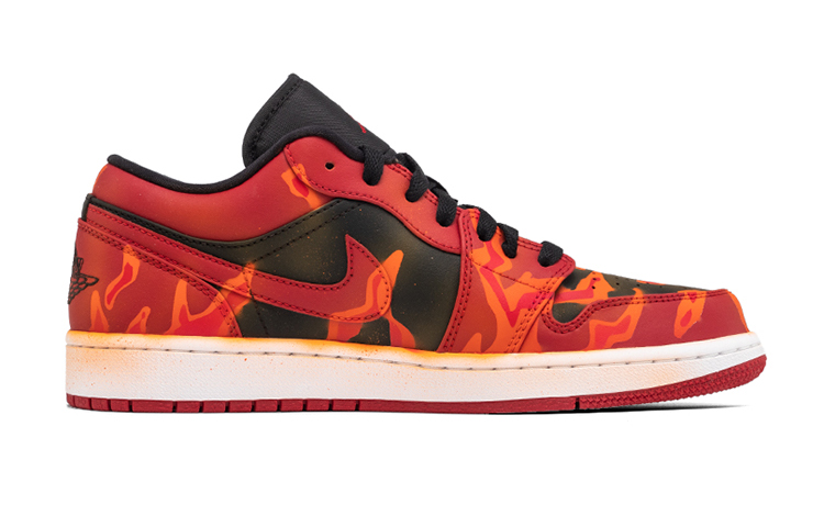 Order Jordan 1 Low "Rojo Universitario Reverso" 553560-606(Team24-女款AJ1火焰)