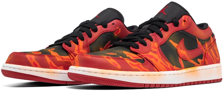 【定製球鞋】Jordan Air Jordan 1 Low Varsity Red 反轉禁穿 火焰 低筒 復古籃球鞋 男款 黑紅 Lookbook 【定製球鞋】Jordan Air Jordan 1 Low Varsity Red 反轉禁穿 火焰 低筒 復古籃球鞋 男款 黑紅