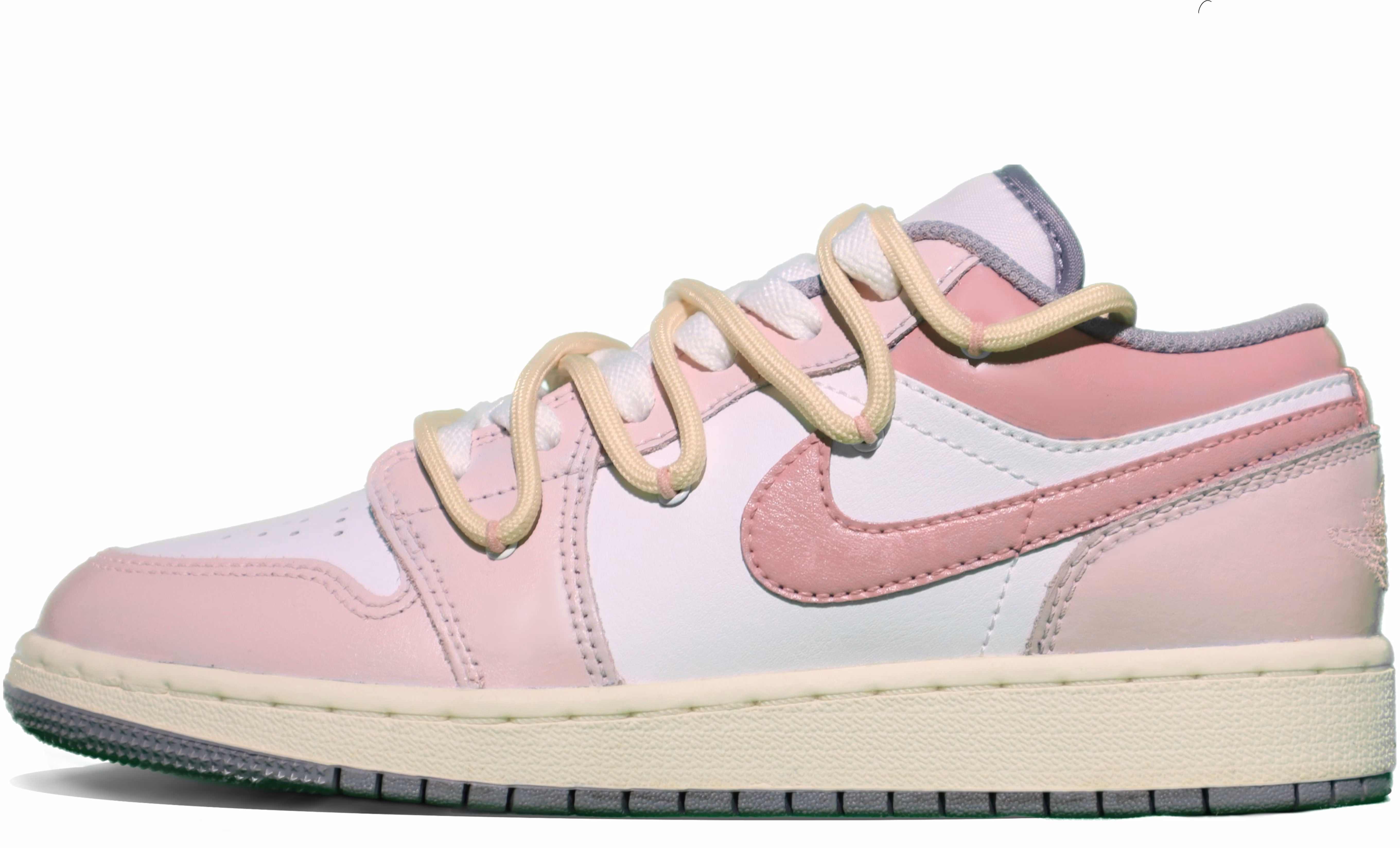 custom-shoes-air-jordan-1-low-vintage-grey-pink