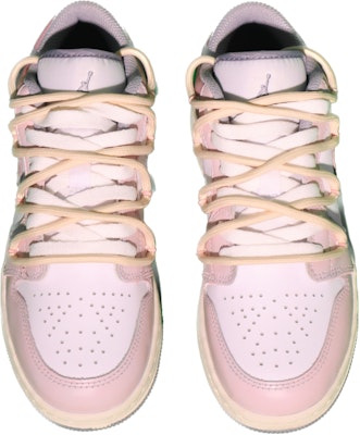 커스텀 에어 조던 1 로우 '빈티지 그레이-핑크' 553560-053(TeamX-奶油草莓GS粉) Shop 커스텀 에어 조던 1 로우 '빈티지 그레이-핑크' 553560-053(TeamX-奶油草莓GS粉)