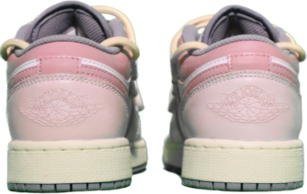 커스텀 에어 조던 1 로우 '빈티지 그레이-핑크' 553560-053(TeamX-奶油草莓GS粉) Purchase 커스텀 에어 조던 1 로우 '빈티지 그레이-핑크' 553560-053(TeamX-奶油草莓GS粉)