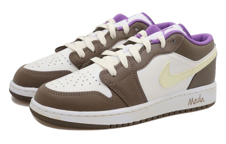 Shop [定制鞋款] Air Jordan 1 Low '复古摩卡' 553560-215(Team拾玖-摩卡奶盖S-BOX）