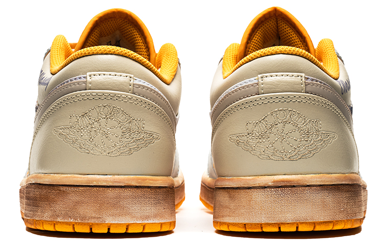 Shop [Personalizadas] Air Jordan 1 Low "Pintura Vintage" 553558-701(TeamB-男款构图风C-BOX)
