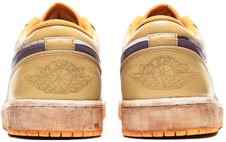 【定制球鞋】 Jordan Air Jordan 1 Low 野鶴製造 復古油畫主題 雅典學院 特殊定制款 鞋底做舊 低幫 復古籃球鞋 男款 白黃 Shop 【定制球鞋】 Jordan Air Jordan 1 Low 野鶴製造 復古油畫主題 雅典學院 特殊定制款 鞋底做舊 低幫 復古籃球鞋 男款 白黃