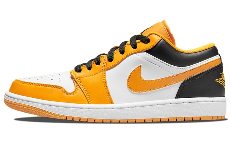 Details for [Sepatu Kustom] Air Jordan 1 Low 'Lukisan Minyak Vintage - Kuning Putih' 553558-701(TeamB-男款雅典学院)